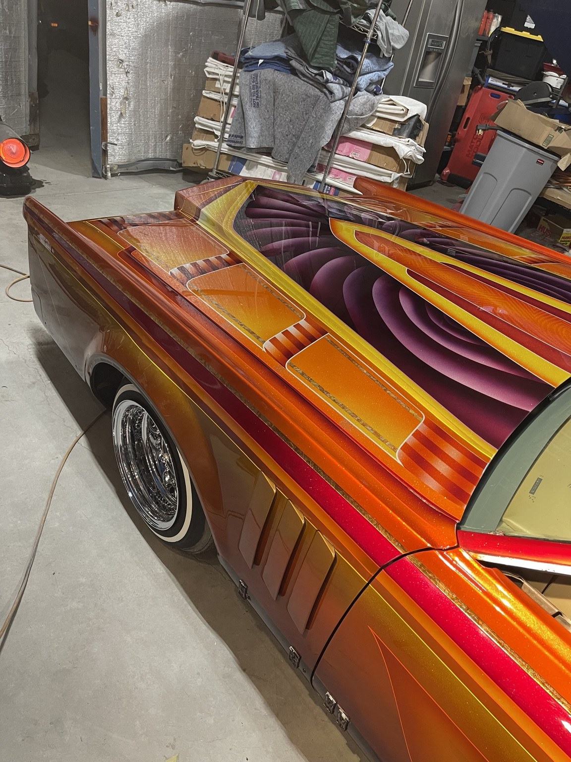 Custom Lincoln: custom hood finish